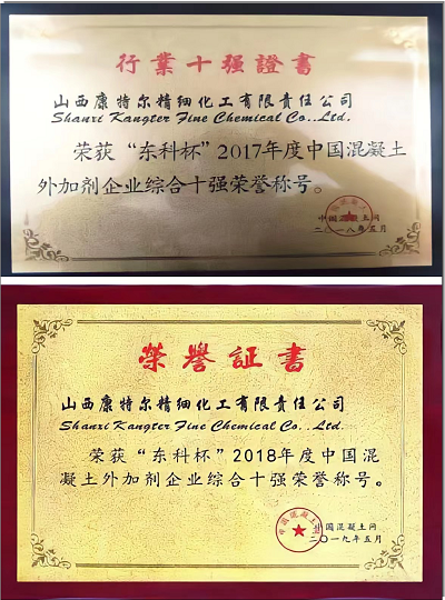 行業(yè)十強(qiáng)認(rèn)定證書(shū)